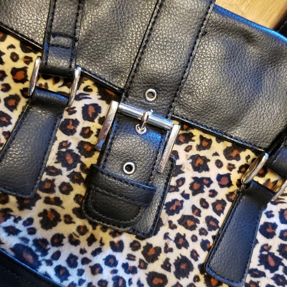 Y2K leopard print buckle snap purse - Picture 2 of 4